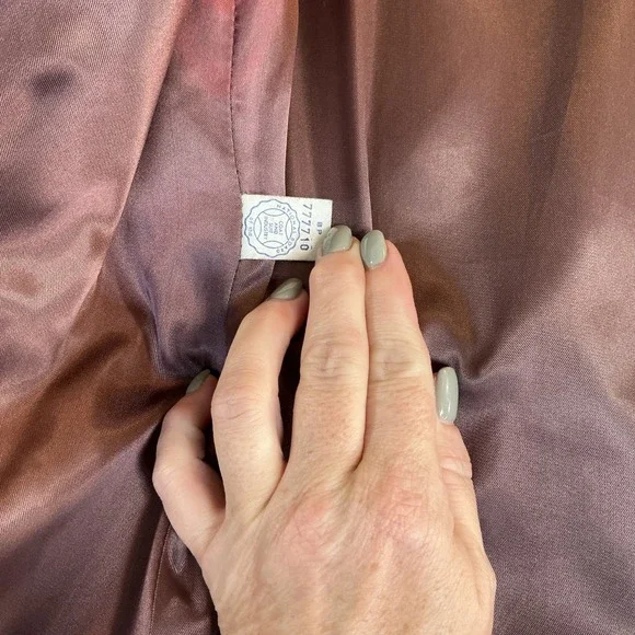 Vintage Betty Rose Gray Wool Jacket Double Breasted 1960s Mod Coat Damage - Picture 7 of 16